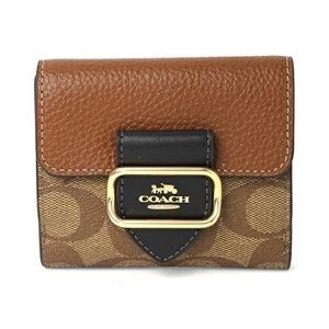 Coach Small Morgan Wallet in Colorblock Signature Canvas